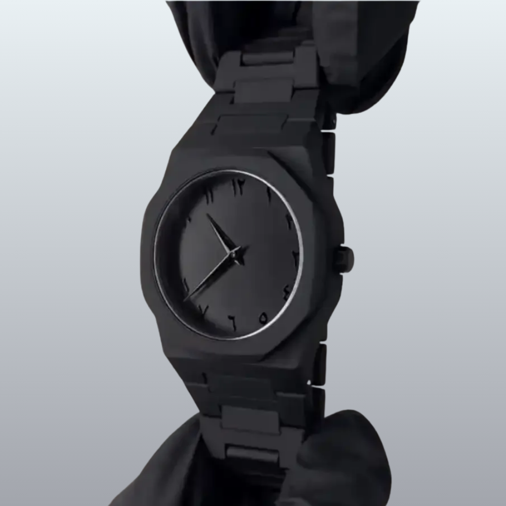 Black Aura Arabic Dial Watch