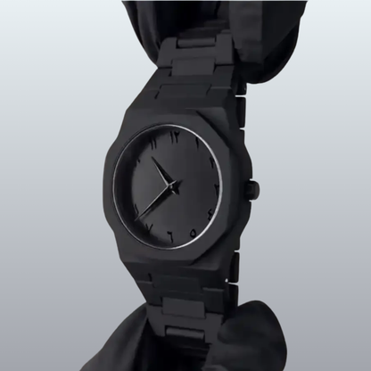 Black Aura Arabic Dial Watch